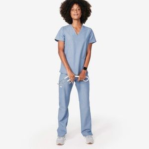 Figs Heather Indigo jade cargo pants M Tall